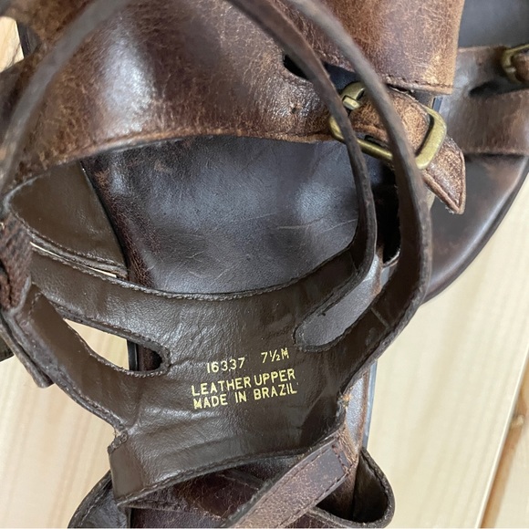 Bebe Brown Leather Heels Size 7.5 - Picture 2 of 3